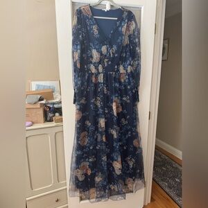 Floral Navy Dress Baltic Born